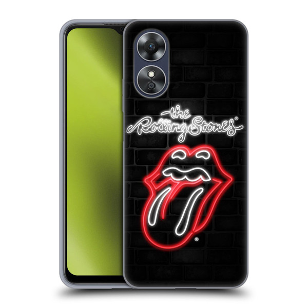 The Rolling Stones Licks Collection Neon Soft Gel Case for OPPO A17