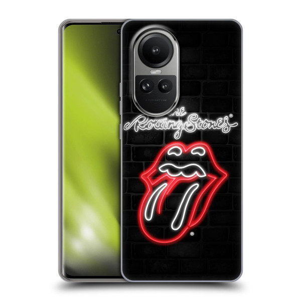The Rolling Stones Licks Collection Neon Soft Gel Case for OPPO Reno10 5G / Reno10 Pro 5G