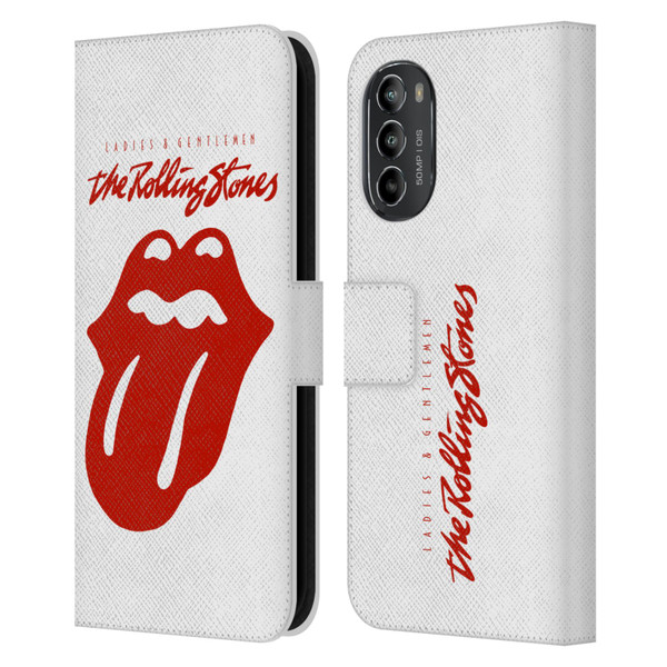 The Rolling Stones Graphics Ladies and Gentlemen Movie Leather Book Wallet Case Cover For Motorola Moto G82 5G