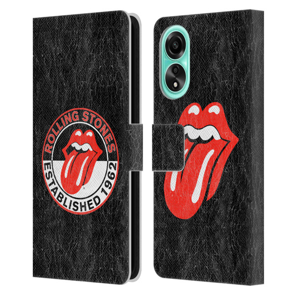 The Rolling Stones Graphics Established 1962 Leather Book Wallet Case Cover For OPPO A78 4G