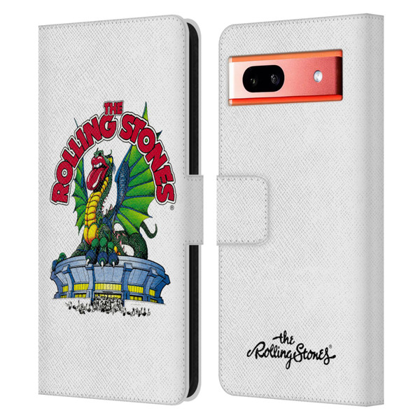 The Rolling Stones Key Art Dragon Leather Book Wallet Case Cover For Google Pixel 7a