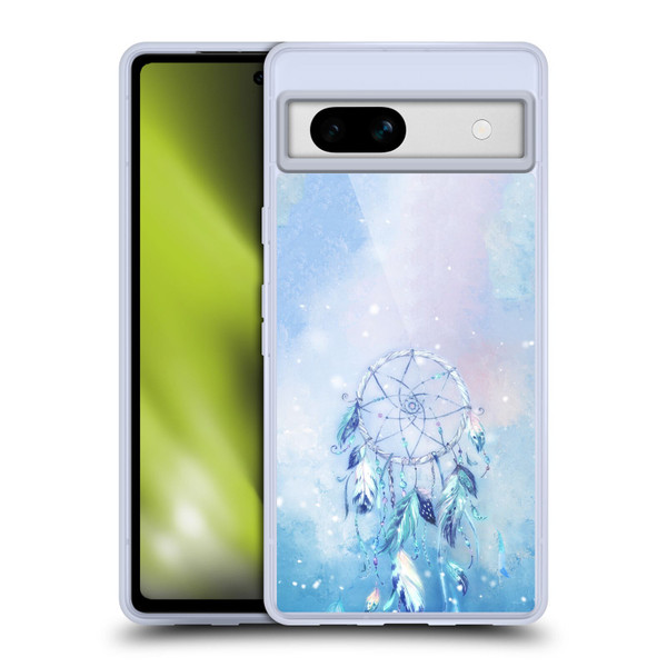 Simone Gatterwe Assorted Designs Blue Dreamcatcher Soft Gel Case for Google Pixel 7a