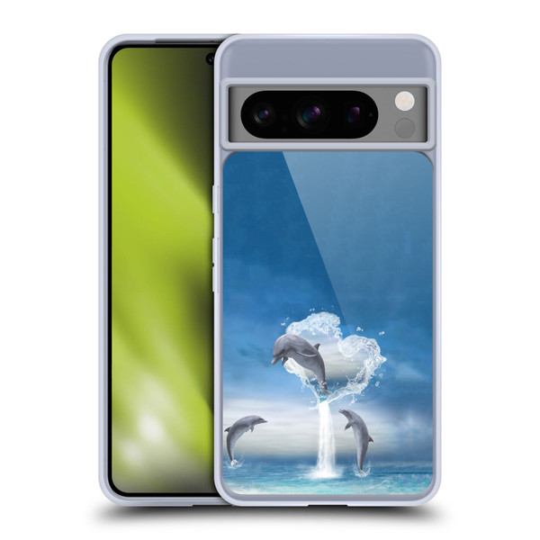 Simone Gatterwe Dolphins Lovers Soft Gel Case for Google Pixel 8 Pro