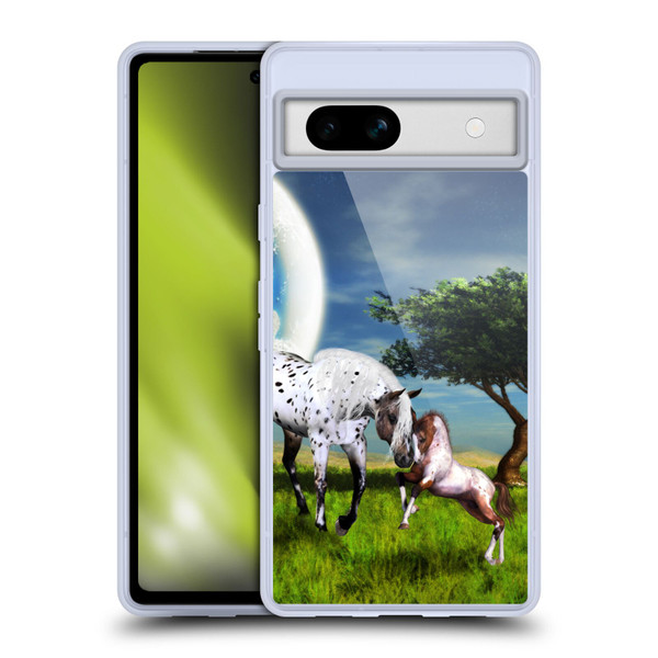 Simone Gatterwe Horses Love Forever Soft Gel Case for Google Pixel 7a