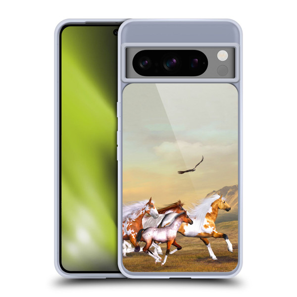 Simone Gatterwe Horses Wild Herd Soft Gel Case for Google Pixel 8 Pro