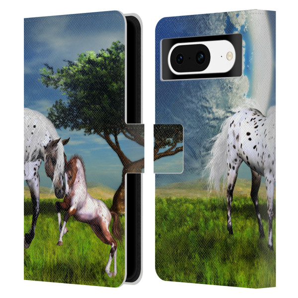 Simone Gatterwe Horses Love Forever Leather Book Wallet Case Cover For Google Pixel 8