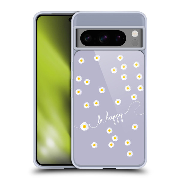 Monika Strigel Happy Daisy Lavender Soft Gel Case for Google Pixel 8 Pro