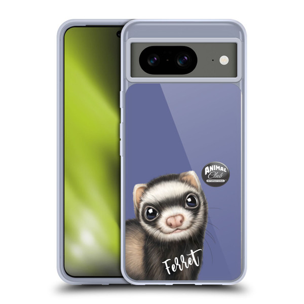 Animal Club International Faces Ferret Soft Gel Case for Google Pixel 8