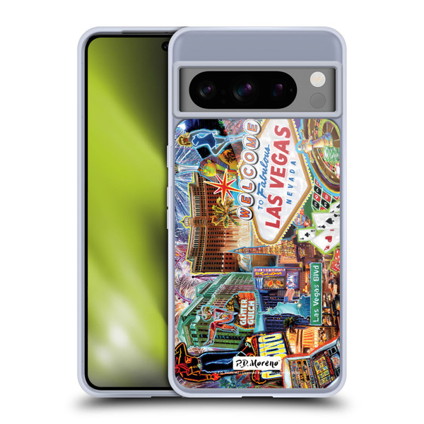 P.D. Moreno Cities Las Vegas 1 Soft Gel Case for Google Pixel 8 Pro