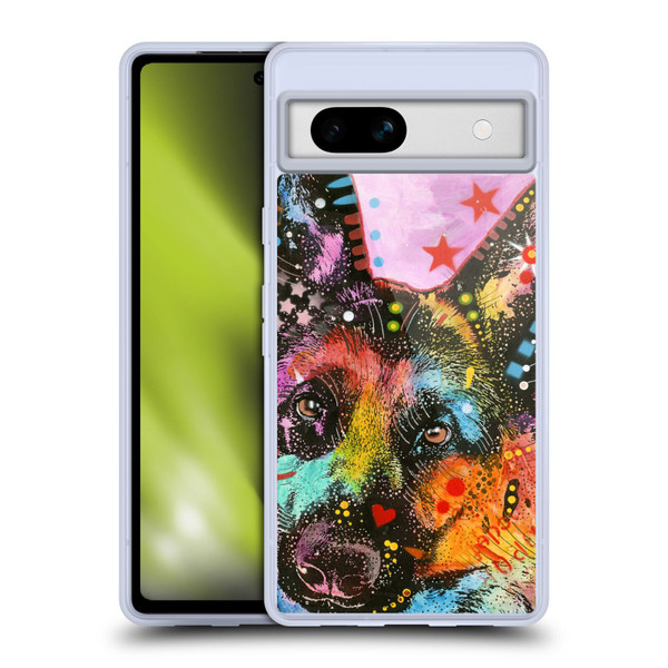 Dean Russo Dogs German Shepherd Soft Gel Case for Google Pixel 7a