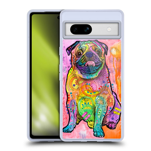 Dean Russo Dogs 3 Pug Soft Gel Case for Google Pixel 7a