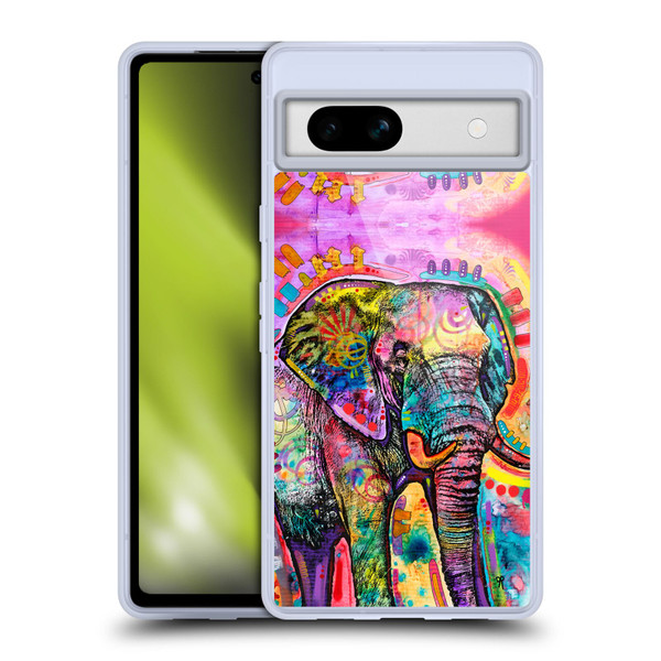 Dean Russo Wildlife 2 Elephant Soft Gel Case for Google Pixel 7a