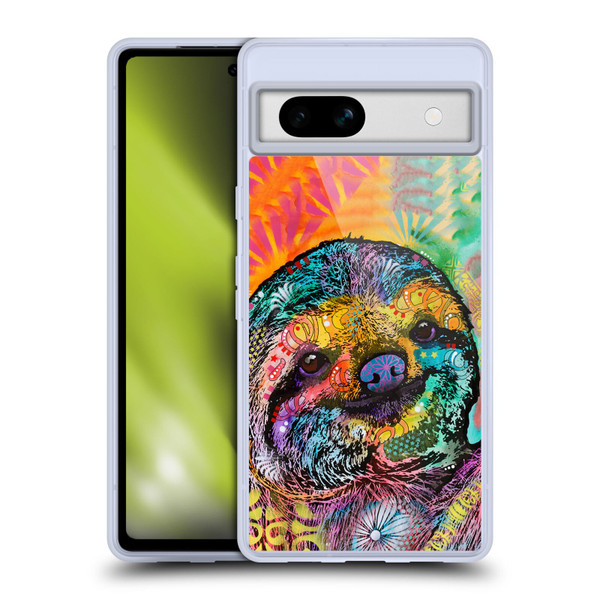 Dean Russo Wildlife 3 Sloth Soft Gel Case for Google Pixel 7a