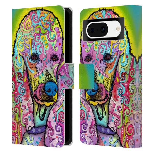 Dean Russo Dogs 3 Poodle Leather Book Wallet Case Cover For Google Pixel 8