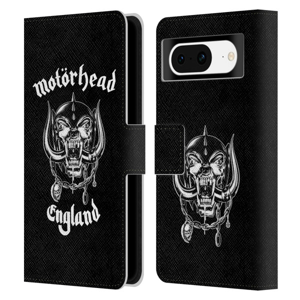 Motorhead Graphics England Leather Book Wallet Case Cover For Google Pixel 8