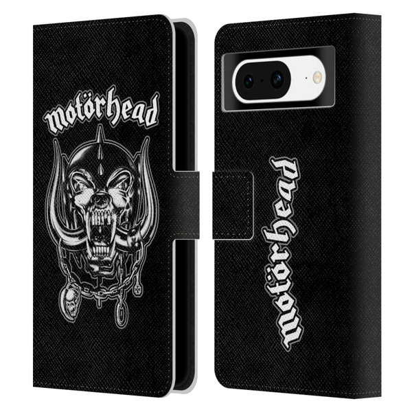 Motorhead Graphics Silver War Pig Leather Book Wallet Case Cover For Google Pixel 8