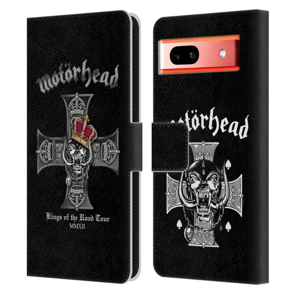 Motorhead Tours Kings Of The Road Leather Book Wallet Case Cover For Google Pixel 7a