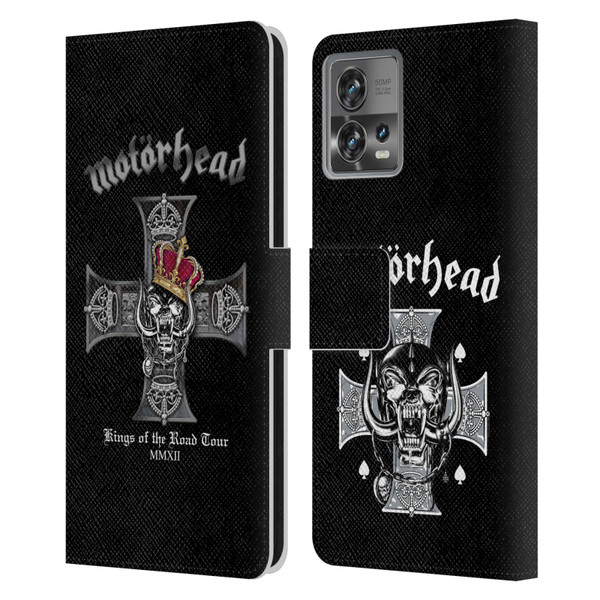 Motorhead Tours Kings Of The Road Leather Book Wallet Case Cover For Motorola Moto Edge 30 Fusion
