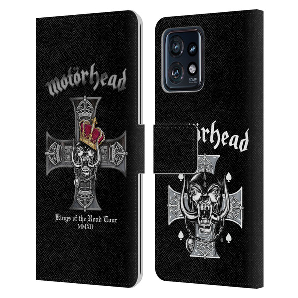 Motorhead Tours Kings Of The Road Leather Book Wallet Case Cover For Motorola Moto Edge 40 Pro