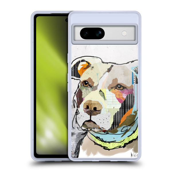 Michel Keck Dogs 3 Pit Bull Soft Gel Case for Google Pixel 7a