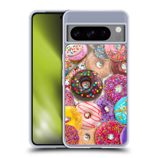 Aimee Stewart Colourful Sweets Donut Noms Soft Gel Case for Google Pixel 8 Pro