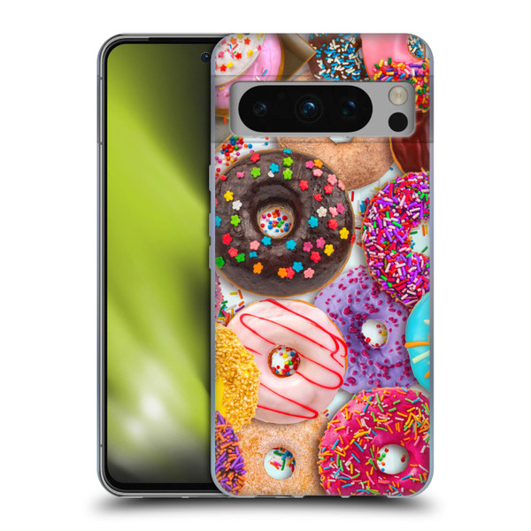 Aimee Stewart Colourful Sweets Donut Noms Soft Gel Case for Google Pixel 8 Pro