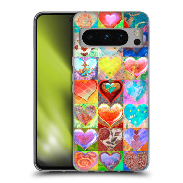 Aimee Stewart Colourful Sweets Hearts Grid Soft Gel Case for Google Pixel 8 Pro