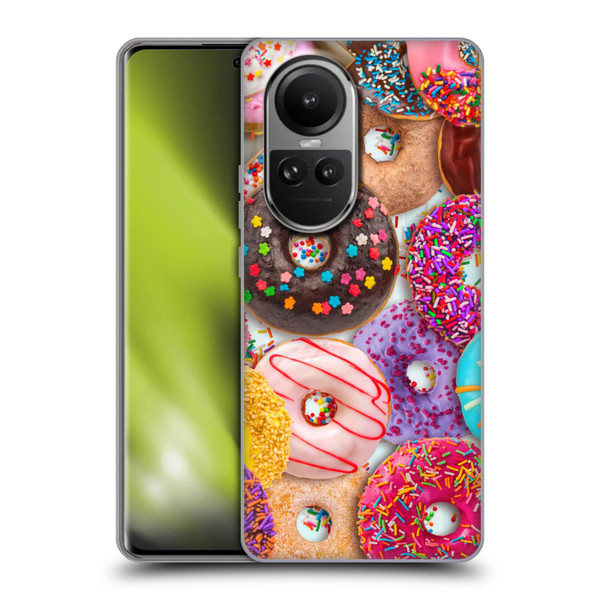 Aimee Stewart Colourful Sweets Donut Noms Soft Gel Case for OPPO Reno10 5G / Reno10 Pro 5G