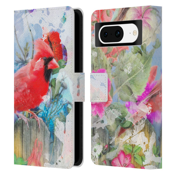 Aimee Stewart Assorted Designs Birds And Bloom Leather Book Wallet Case Cover For Google Pixel 8