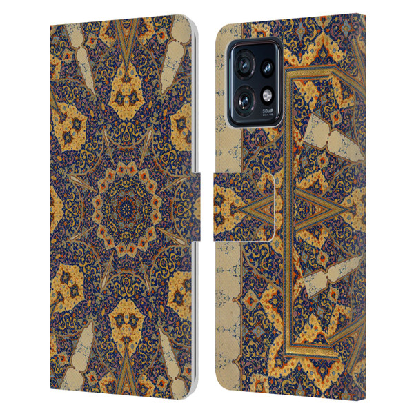 Aimee Stewart Mandala Ancient Script Leather Book Wallet Case Cover For Motorola Moto Edge 40 Pro