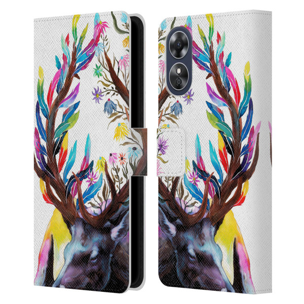 Pixie Cold Animals Memories Leather Book Wallet Case Cover For OPPO A17