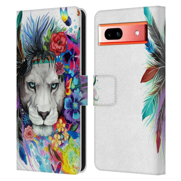 Pixie Cold Cats King Of The Lions Leather Book Wallet Case Cover For Google Pixel 7a