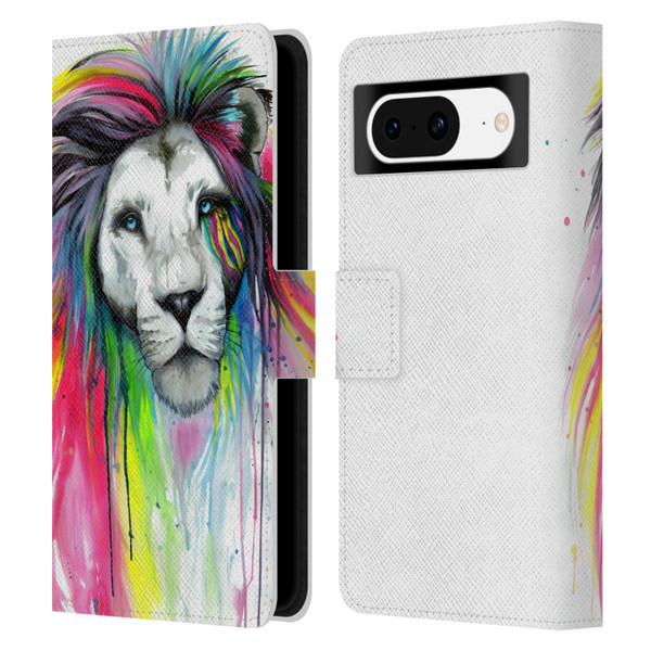 Pixie Cold Cats Rainbow Mane Leather Book Wallet Case Cover For Google Pixel 8
