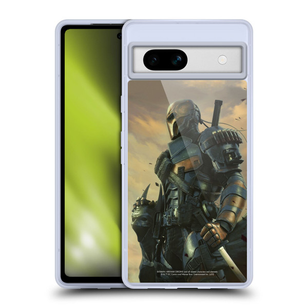 Batman Arkham Origins Key Art Deathstroke 2 Soft Gel Case for Google Pixel 7a
