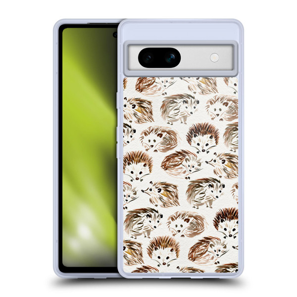 Cat Coquillette Animals Hedgehogs Soft Gel Case for Google Pixel 7a