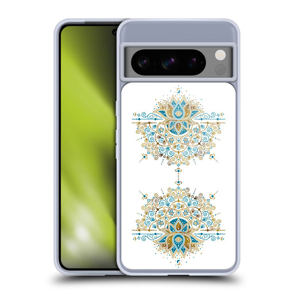 Cat Coquillette Patterns 6 Lotus Bloom Mandala 2 Soft Gel Case for Google Pixel 8 Pro