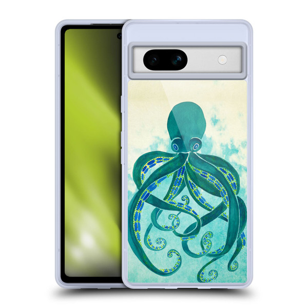 Cat Coquillette Sea Octopus Soft Gel Case for Google Pixel 7a