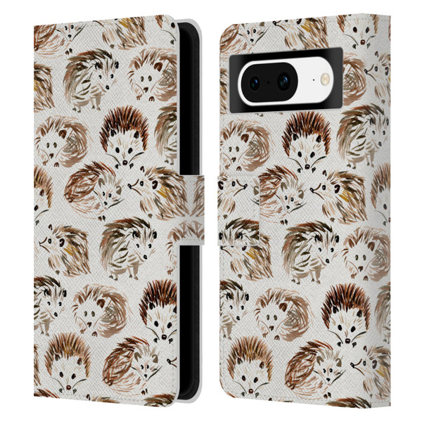 Cat Coquillette Animals Hedgehogs Leather Book Wallet Case Cover For Google Pixel 8