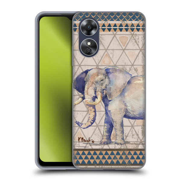 Paul Brent Animals Tribal Elephant Soft Gel Case for OPPO A17