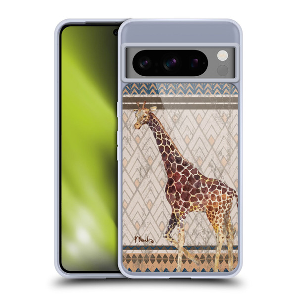 Paul Brent Animals Tribal Giraffe Soft Gel Case for Google Pixel 8 Pro