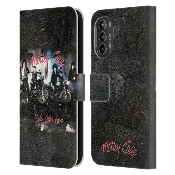 Motley Crue Albums Girls Girls Girls Leather Book Wallet Case Cover For Motorola Moto G82 5G
