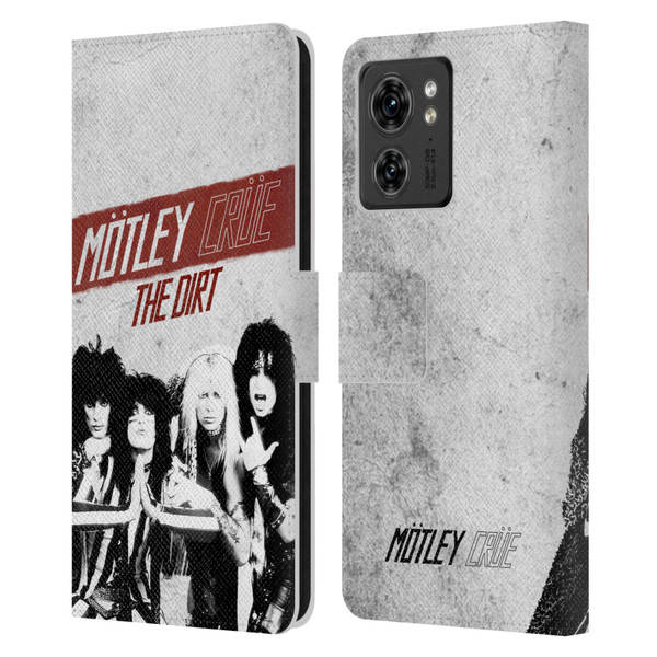 Motley Crue Key Art The Dirt Leather Book Wallet Case Cover For Motorola Moto Edge 40