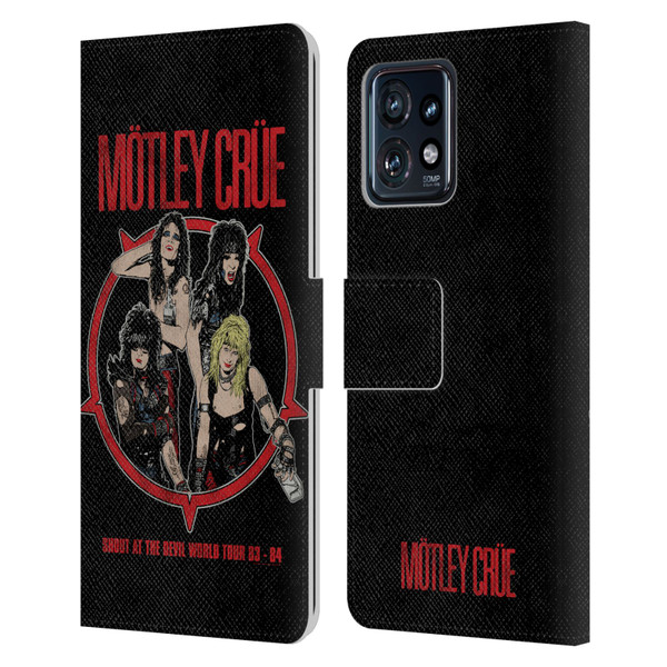 Motley Crue Tours SATD Leather Book Wallet Case Cover For Motorola Moto Edge 40 Pro