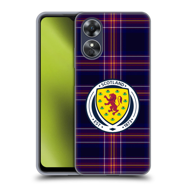 Scotland National Football Team Logo 2 Tartan Soft Gel Case for OPPO A17