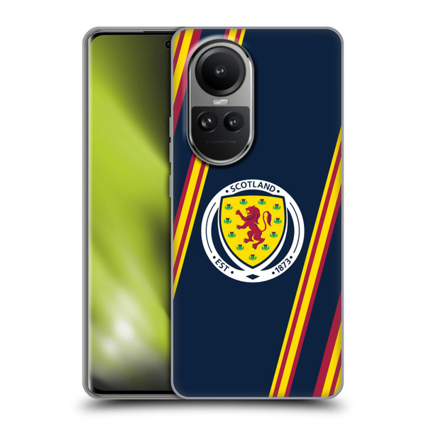 Scotland National Football Team Logo 2 Stripes Soft Gel Case for OPPO Reno10 5G / Reno10 Pro 5G