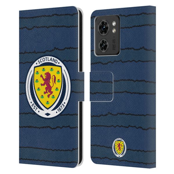 Scotland National Football Team Kits 2019-2021 Home Leather Book Wallet Case Cover For Motorola Moto Edge 40