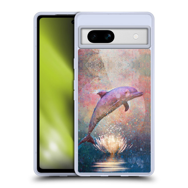 Jena DellaGrottaglia Animals Dolphin Soft Gel Case for Google Pixel 7a