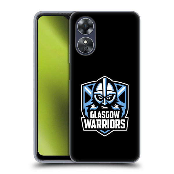Glasgow Warriors Logo Plain Black Soft Gel Case for OPPO A17