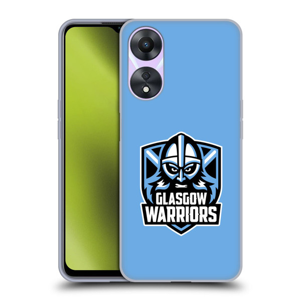 Glasgow Warriors Logo Plain Blue Soft Gel Case for OPPO A78 4G