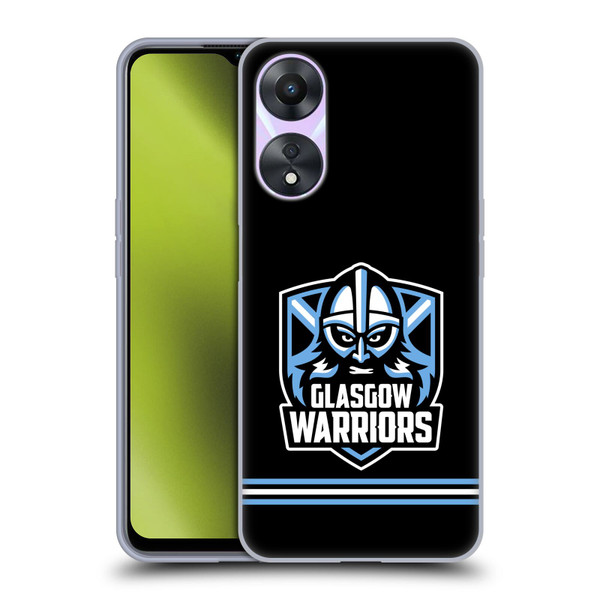 Glasgow Warriors Logo Stripes Black Soft Gel Case for OPPO A78 4G